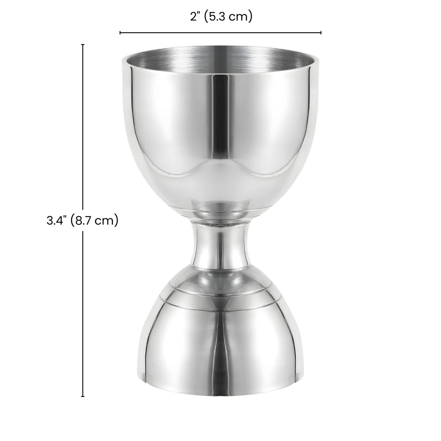 dimensions of bell jigger