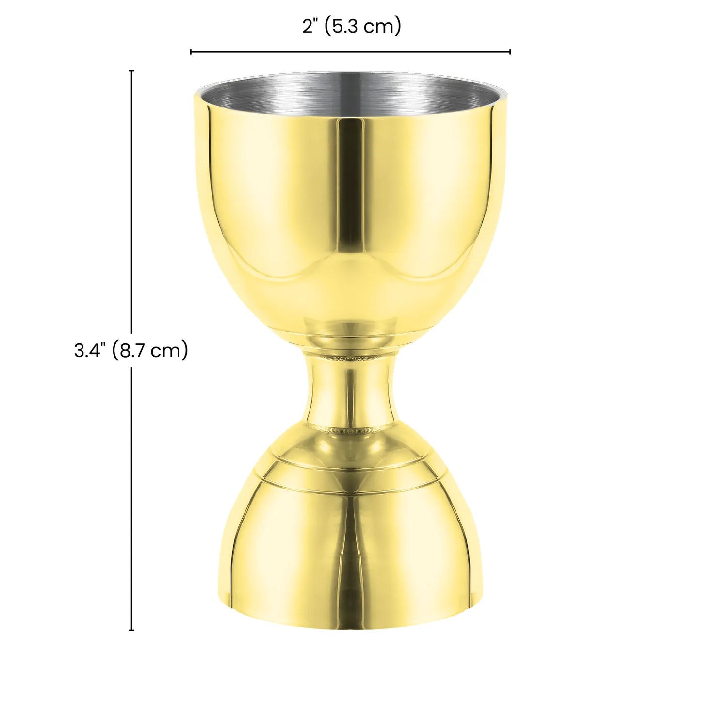 dimensions of gold bell jigger