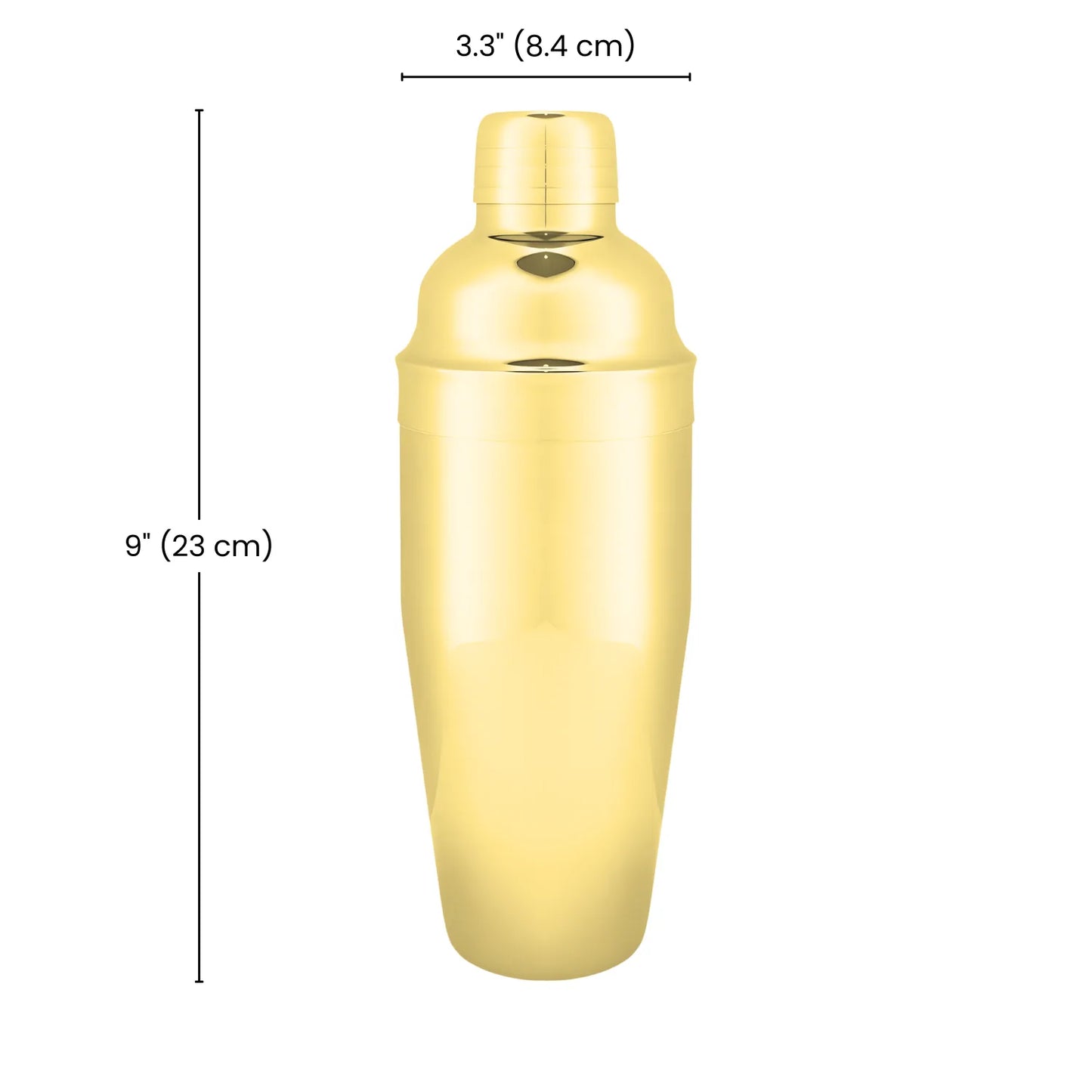 dimensions of gold cobbler shaker