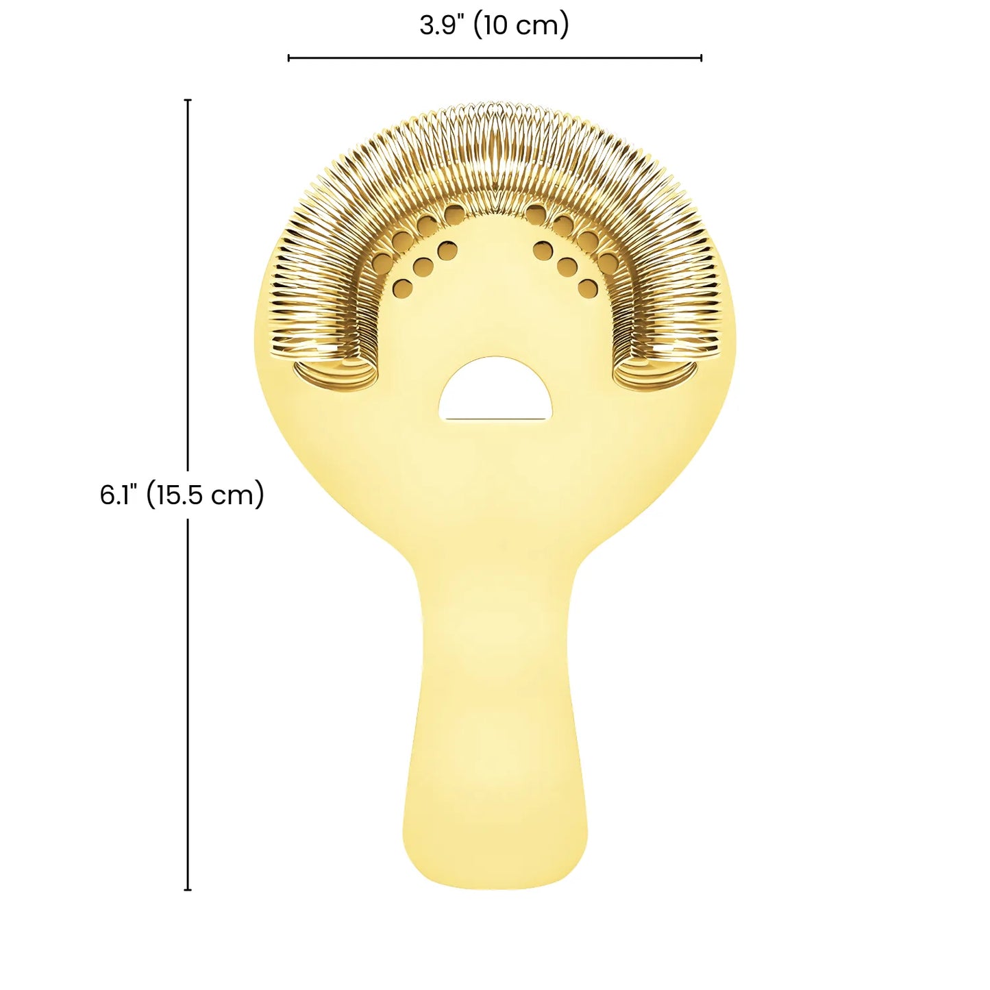 dimensions of gold Hawthorne strainer