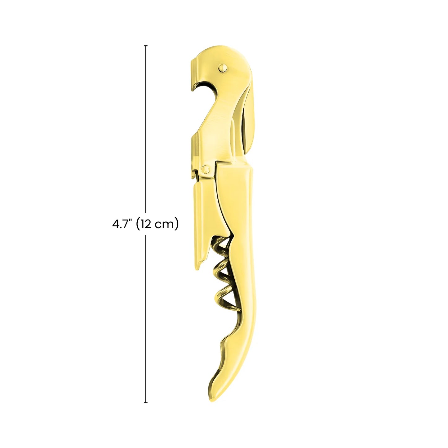 dimensions of gold wine key