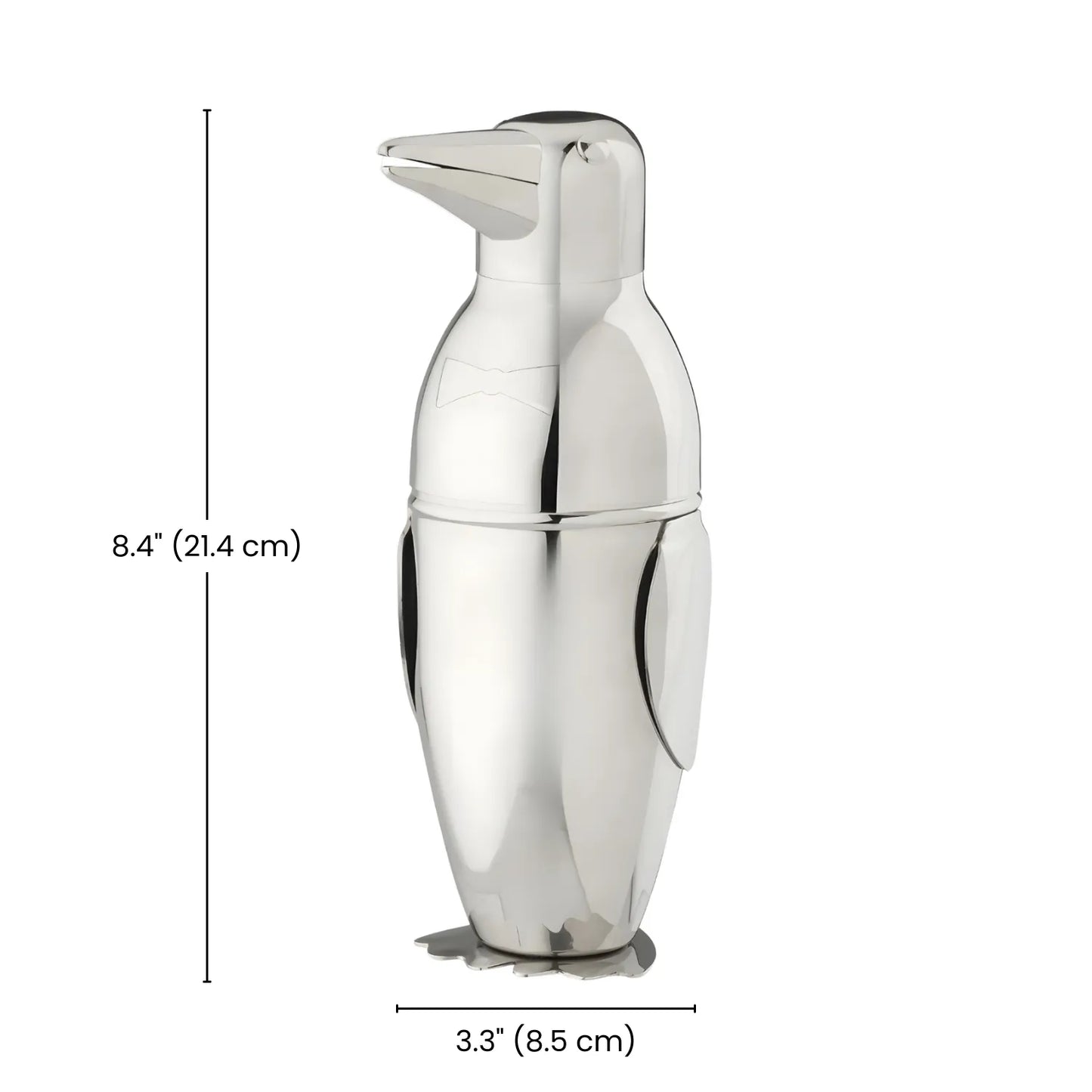 dimensions of penguin cocktail shaker