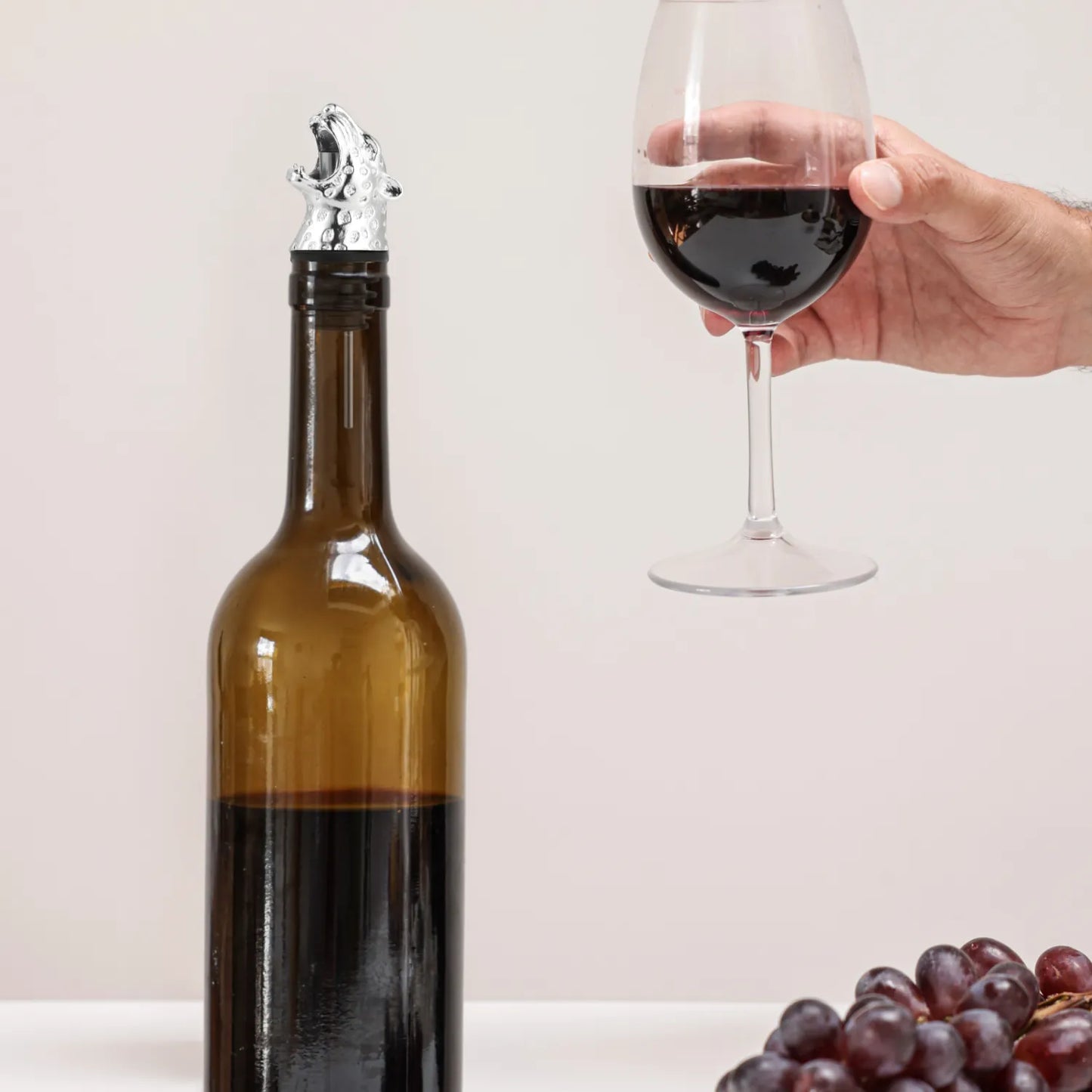 leopard pourer on bottle