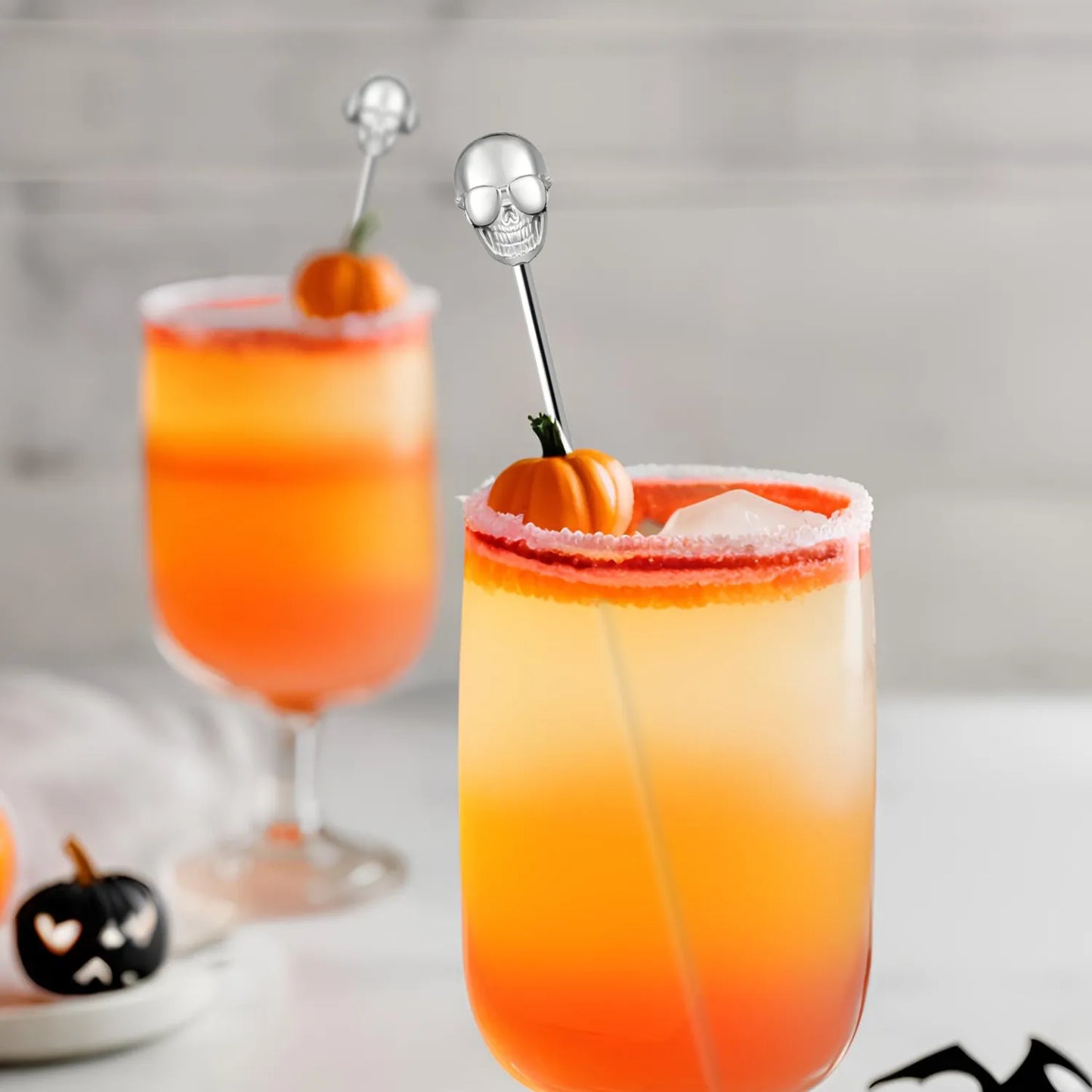 skull cocktail picks for Halloween