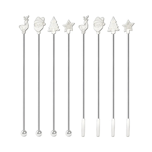 Christmas swizzle stick set of 8