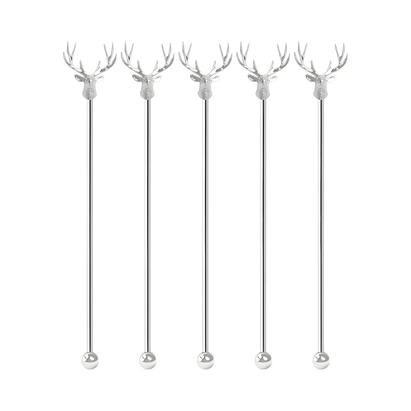 deer swizzle stick set of 5