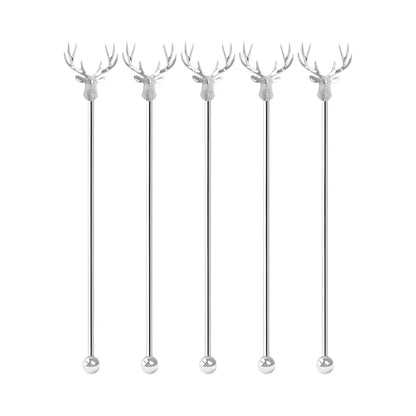 deer swizzle stick set of 5