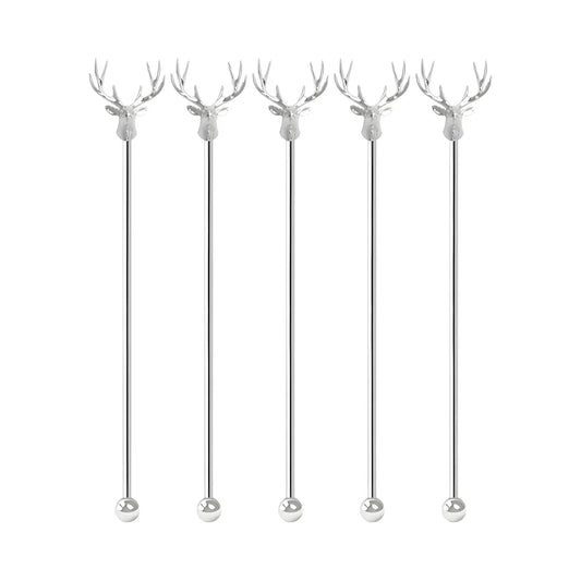 deer swizzle stick set of 5