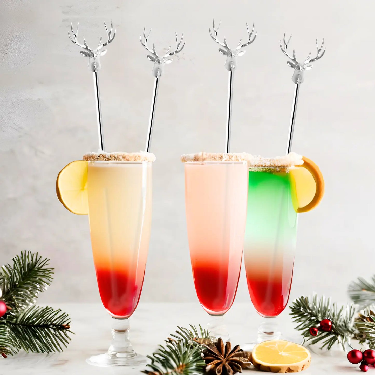 deer swizzle sticks for cocktail