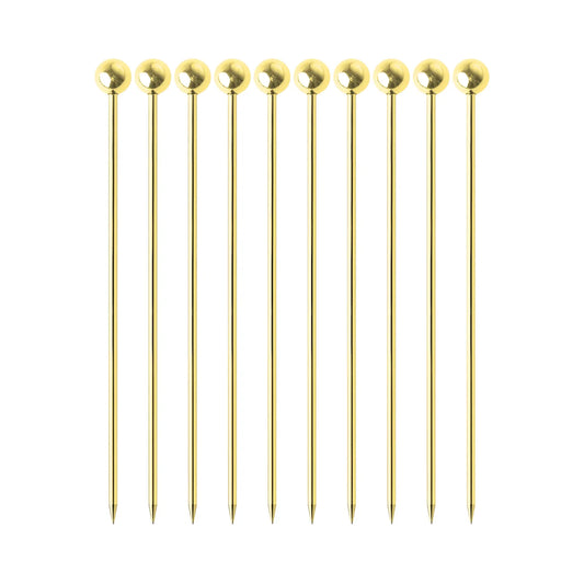 gold cocktail picks set of 10