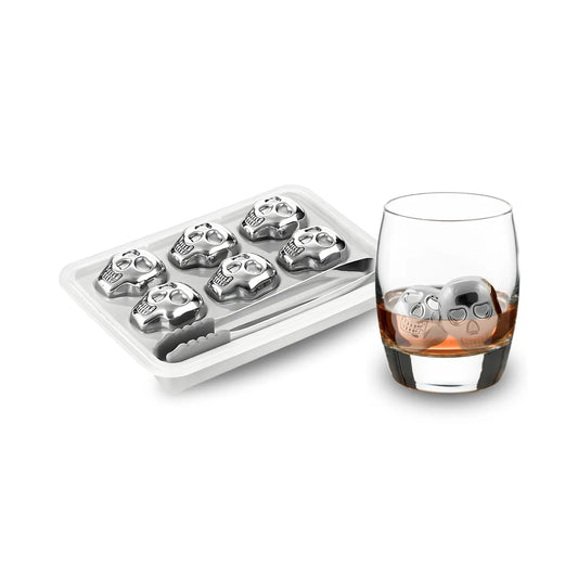 skull ice cube set of 6