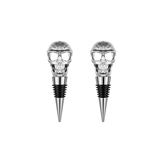 skull wine stopper set of 2